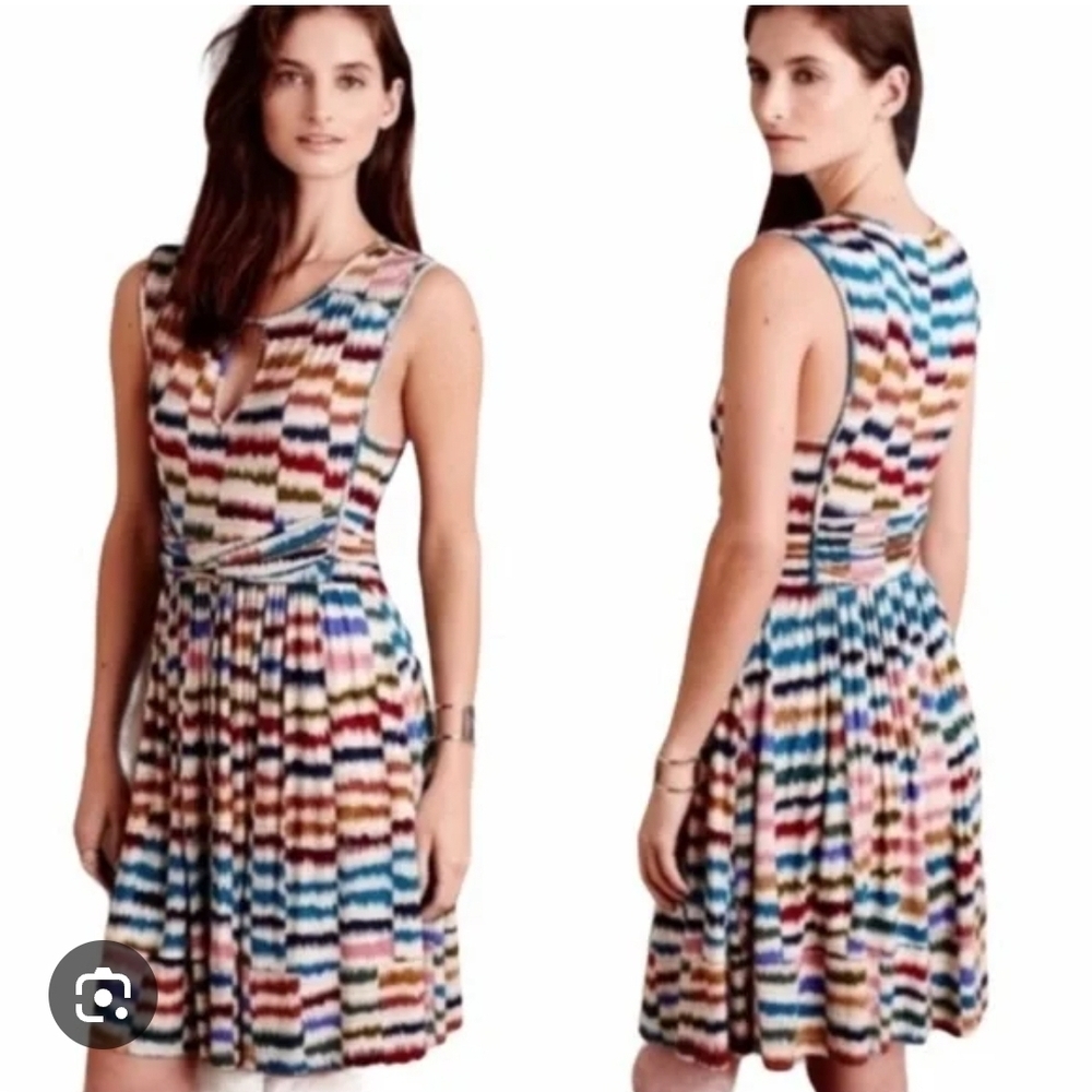 Maeve Multicolor Striped Midi Dress